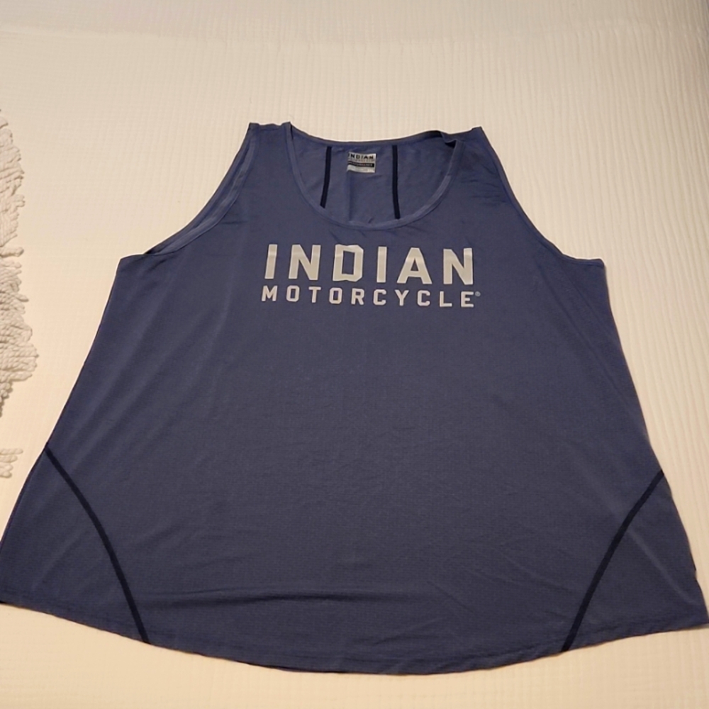 Indian Motorcycle Women’s Performance Tank, relaxed fit, blue, size 3XL